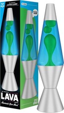 Lava Lamp 2124 Green Wax Blue